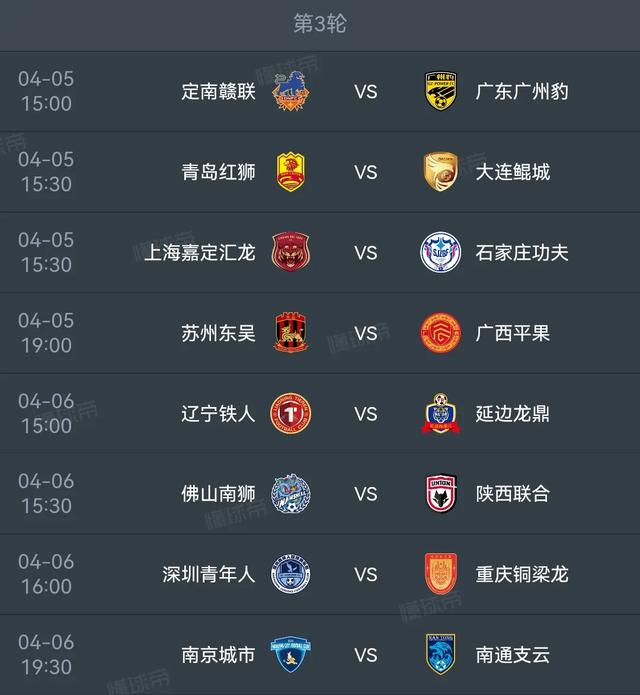 中甲:铜梁龙2-1,南通0-2,广州豹0-0,积分榜更新:广州豹两连胜榜首